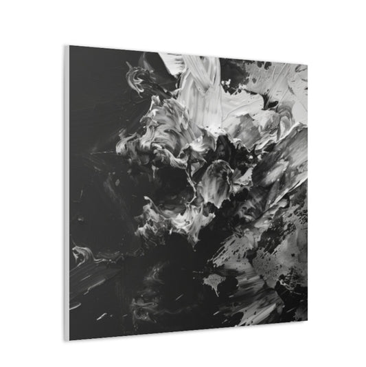 Black and White, Abstract, Painting