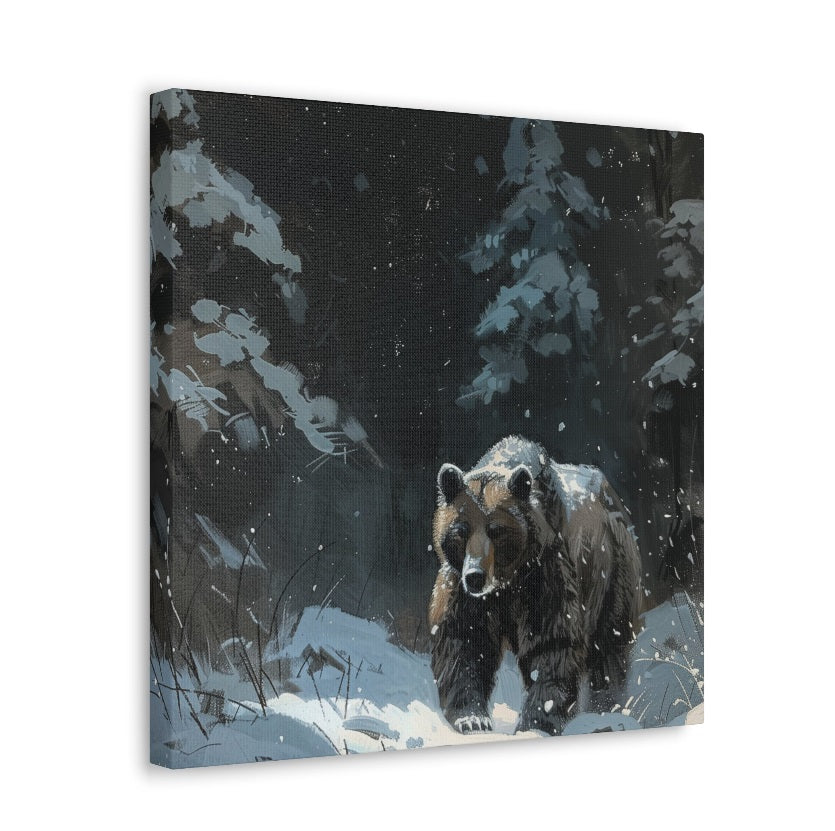 Brown Bear in Snow