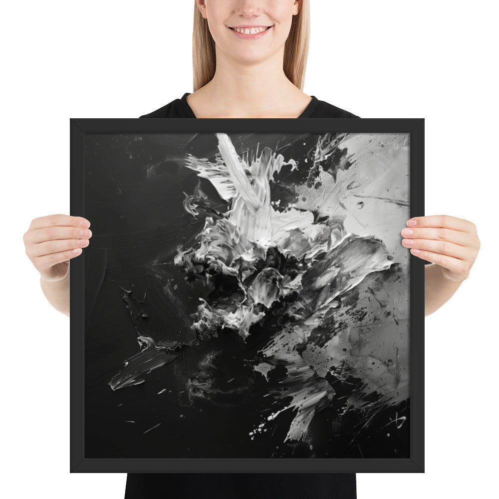 Black and White, Abstract, Painting